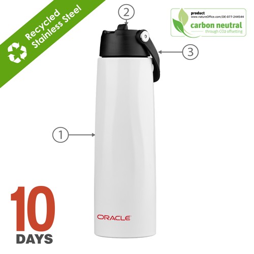 Bouteille de sport Calypso 1 L/33 oz Blanc - 2