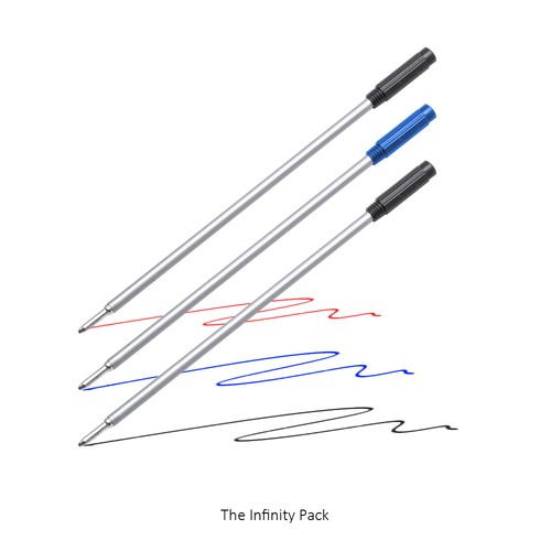 Stylo à bille en aluminium recyclé AIIE avec caoutchouc bleu - 7