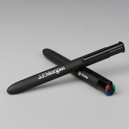 Stylo à bille 4 couleurs noir FR - 4