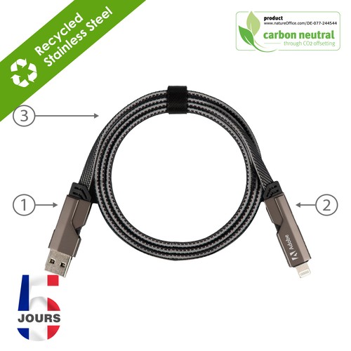 Câbles de charge et de données 4 en 1 - 2