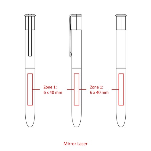 Stylo à bille 4 couleurs noir STOCK - 3