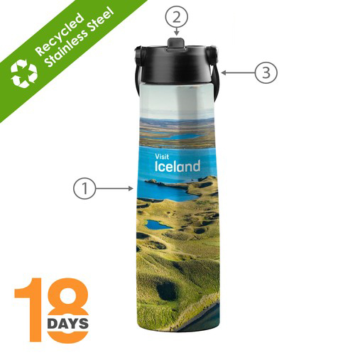 Bouteille de sport Calypso 1 L/33 oz 360UV - 2