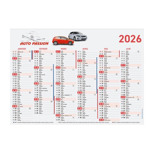CALENDRIER CARTON SOUPLE FR - 9
