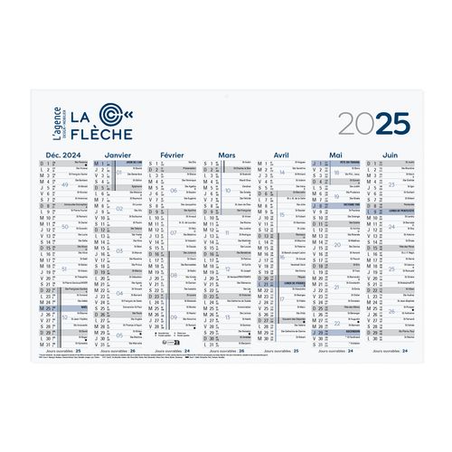 CALENDRIER REMBORDE 7 MOIS - 7