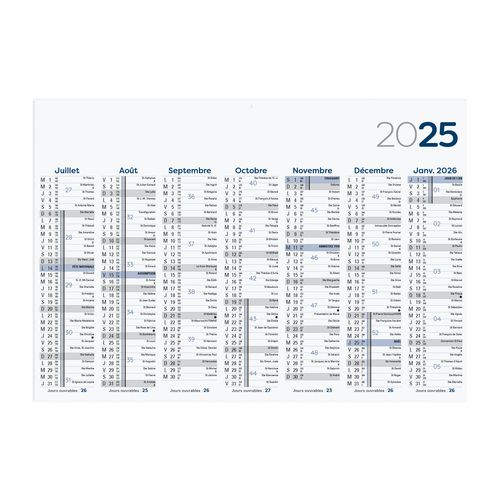 CALENDRIER REMBORDE 7 MOIS - 6