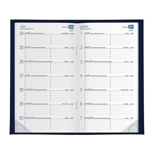AGENDA 15 J PVC IMITATION CUIR - 3