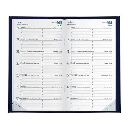 AGENDA 15 J PVC IMITATION CUIR - 3