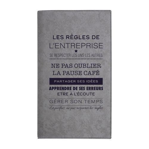 AGENDA 15 J PVC GOMME MARBRE - 4