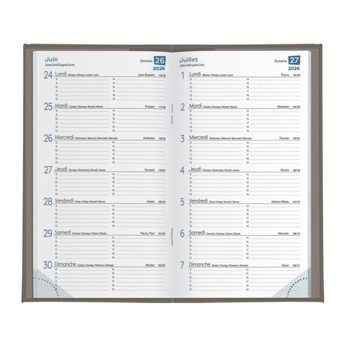 AGENDA 15 J PVC GOMME MARBRE - 3