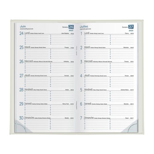 AGENDA 15 J PVC GOMME MAT - 3