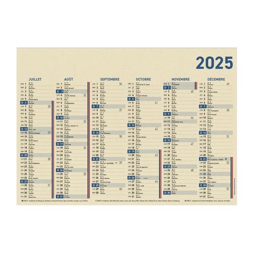 CALENDRIER BANCAIRE 6 MOIS - 3