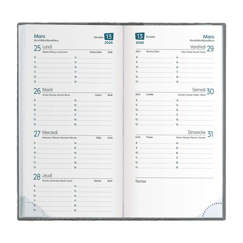 AGENDA 8 J PVC IMITATION CUIR - 3