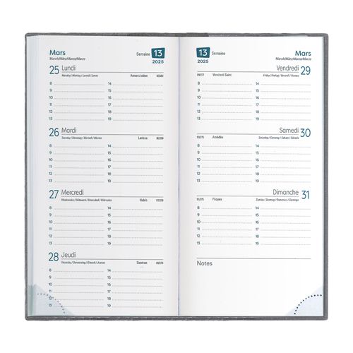 AGENDA 8 J PVC GOMME MARBRE - 3