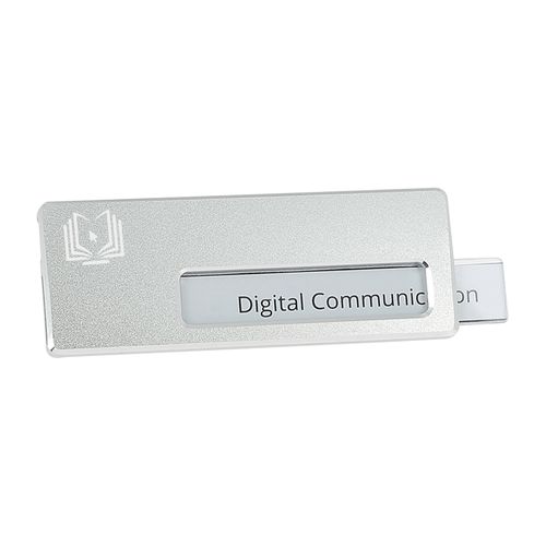 BADGE ALUMINIUM 7 X2.5 CM - 10