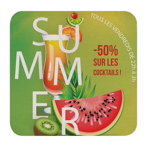 SOUS-VERRE CARRE 9,3 CM S/CDE - 7