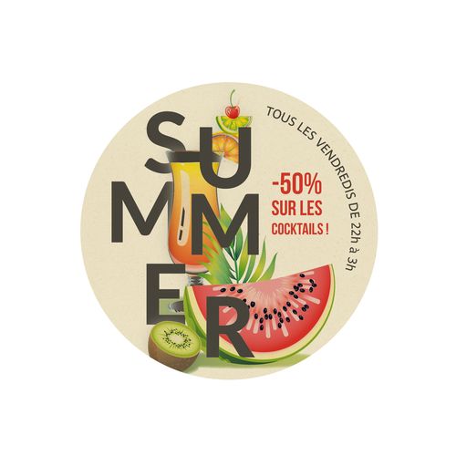 SOUS-VERRE CANNE A SUCRE 9 CM - 1