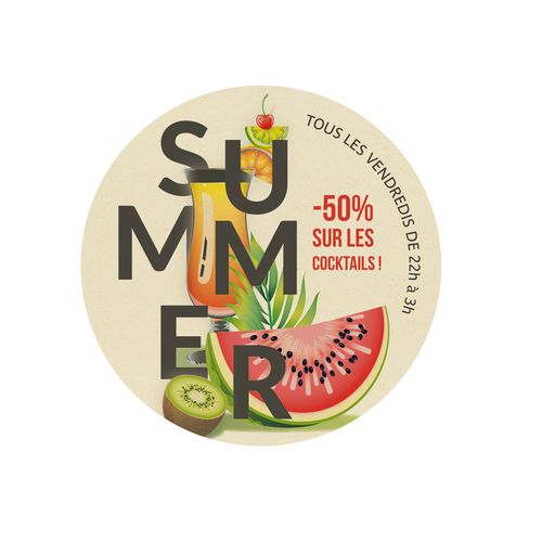 SOUS-VERRE CANNE A SUCRE 9 CM - 3