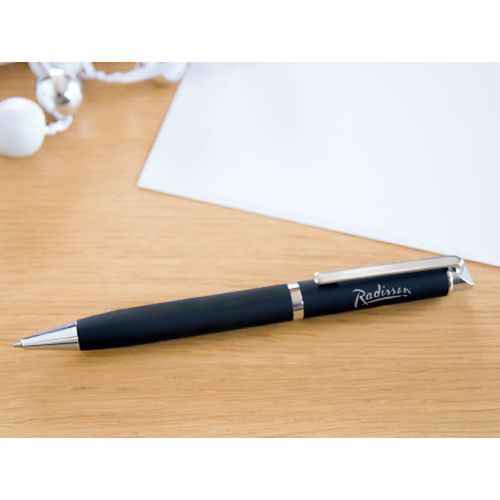 STYLO BILLE METAL+ASPECT GOMME - 3