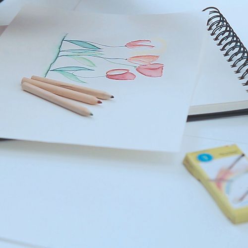 SET 6 CRAYONS COULEURS FAB. FR - 5