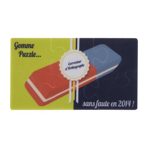 PUZZLE GOMME 9X5CM RECTO - 6