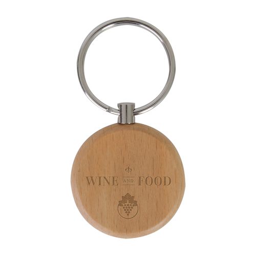 PORTE-CLES BOIS ROND - 4