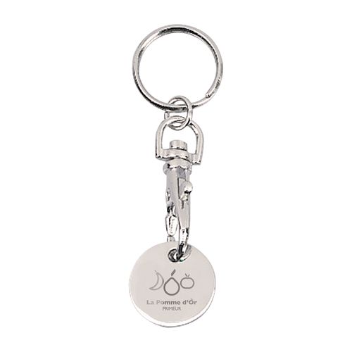 PORTE-CLES JETON METAL LISSE - 2