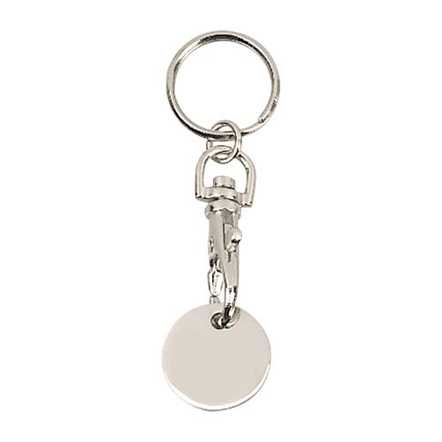 PORTE-CLES JETON METAL LISSE - 1