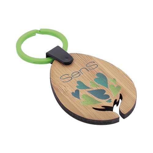 PORTE-CLES BAMBOU PERS. <24CM² - 15