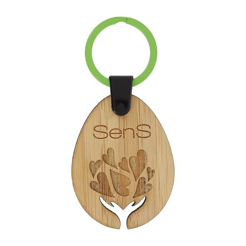 PORTE-CLES BAMBOU PERS. <24CM² - 19