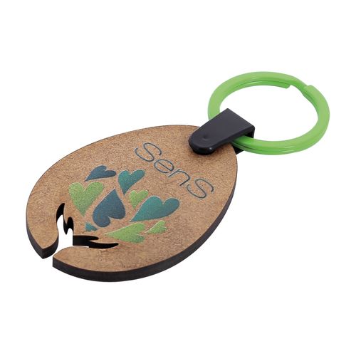 PORTE-CLES BOIS MAX 24CM² - 14