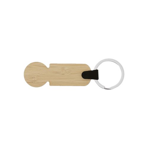 PORTE-CLES JETON BAMBOU - 3