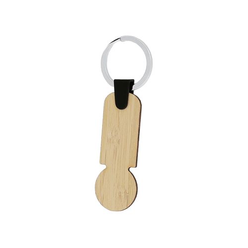 PORTE-CLES JETON BAMBOU - 4