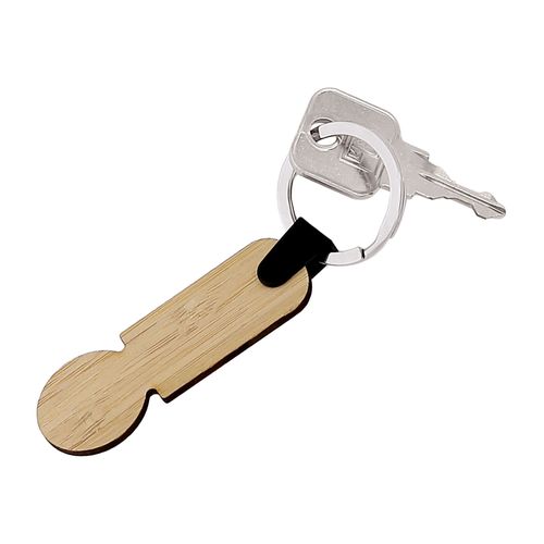 PORTE-CLES JETON BAMBOU FAB.FR - 6