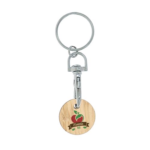 JETON BAMBOU AVEC PORTE-CLES - 2