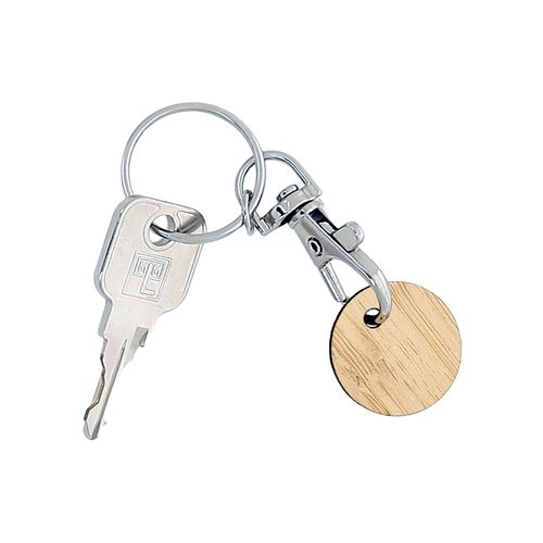 JETON BAMBOU AVEC PORTE-CLES - 6