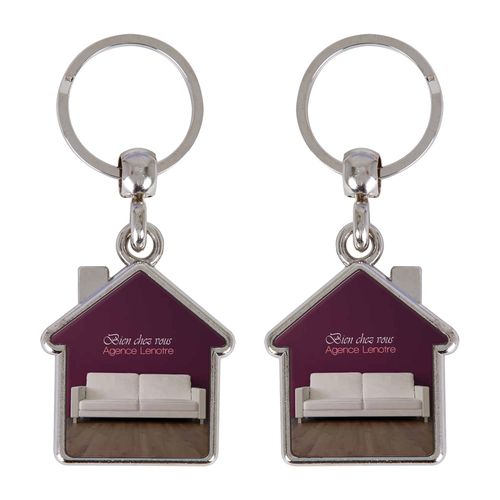 PORTE-CLES MAISON IMP 2 FACES - 3