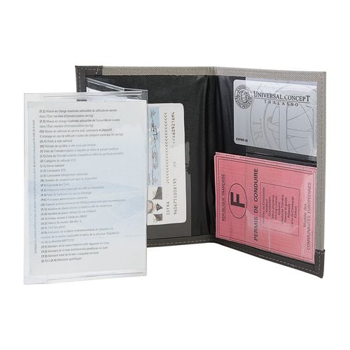 PORTE CARTE GRISE 4 VOLETS - 2