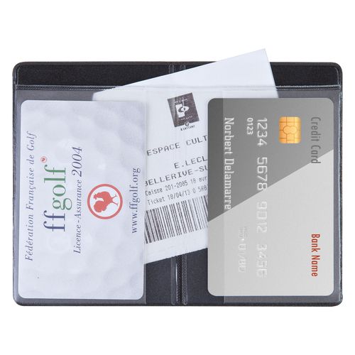 ETUI 2 CARTES PVC IMIT° CUIR - 10