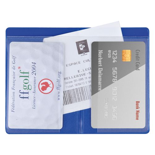 ETUI 2 CARTES PVC IMIT° CUIR - 20