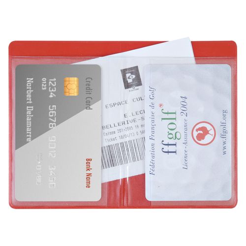 ETUI 2 CARTES PVC IMIT° CUIR - 22