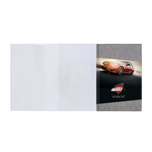 PORTE-CARTE GRISE PVC MARBRE - 7
