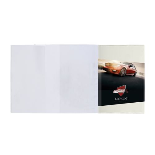 PORTE-CARTE GRISE PVC MAT - 7