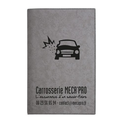 PORTE-CARTE GRISE PVC MARBRE - 3