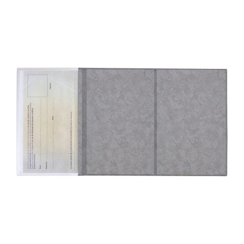 PORTE-CARTE GRISE PVC MARBRE - 2