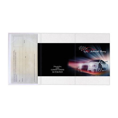 PORTE-CARTE GRISE PVC STANDARD - 6