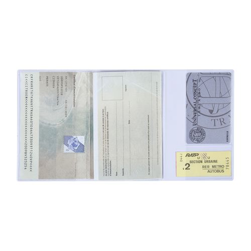 PORTE-CARTE GRISE PVC STAND. - 3