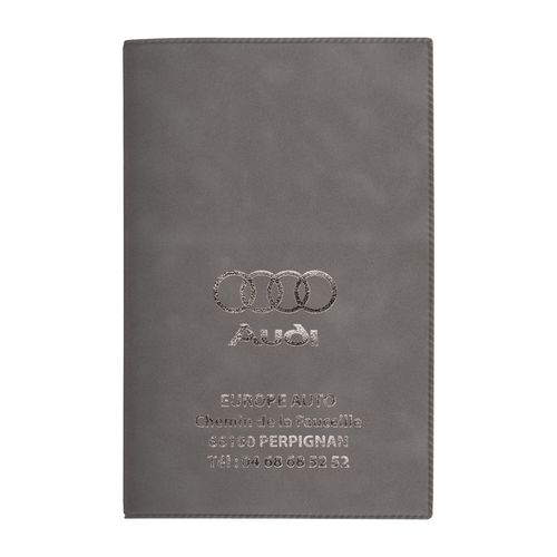 PORTE-CARTE GRISE PVC VELOURS - 4