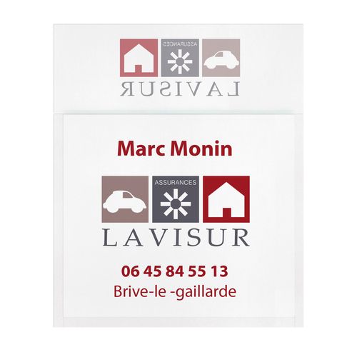 PORTE-VIGNETTE PVC STANDARD - 3