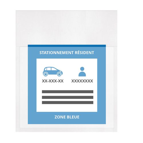 PORTE-VIGNETTE PVC STANDARD - 2