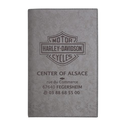 PORTE-CARTE GRISE PVC MARBRE - 3